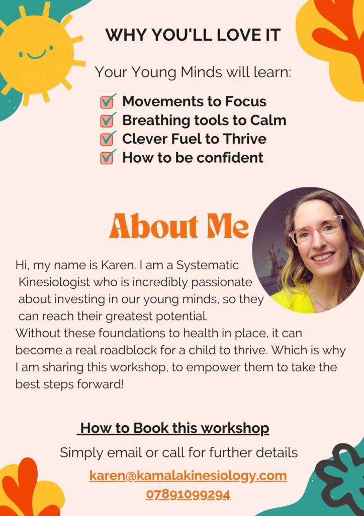young minds well-being workshop by kamala kinesiology
